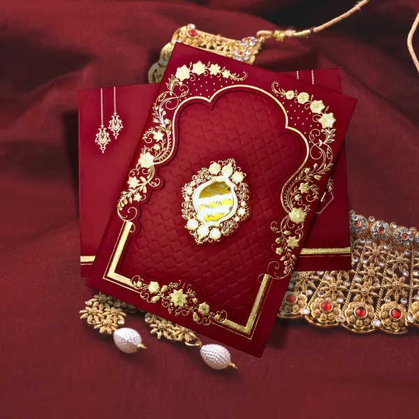 Contemporary Chic wedding card